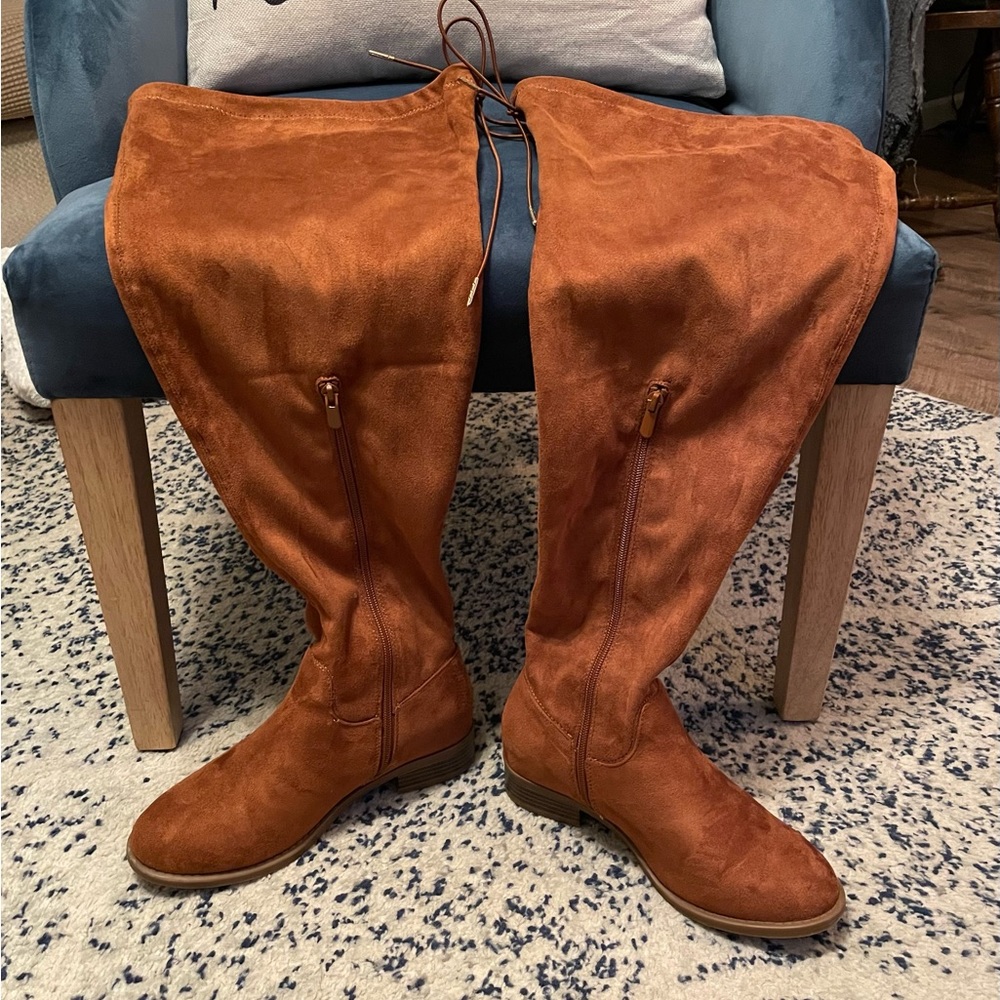Torrid over the knee stretch suede boots